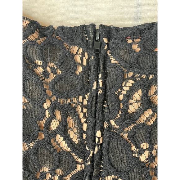 City Studio Juniors lace fit and flare dress, black/peach, size 9, NWT - Picture 9 of 10